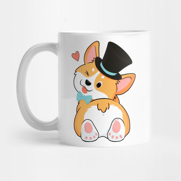 Corgi Daddy by Hameo Art